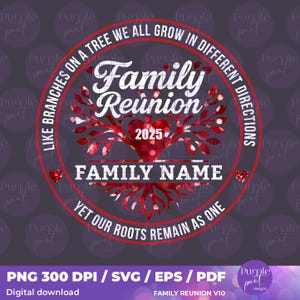 2025 Family Reunion Tree, Family Reunion Svg, Family Tree Svg, Family reunion shirt designs, SvgPng, CricutSVG, Family name, DigitalDownload