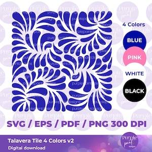 Mexican talavera SVG, Talavera tile, Instant Download, Talavera Design, Mexican talavera, Talavera decorations, Talavera art, Mexican design