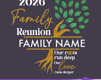 2026 Family Reunion Tree, Family Tree Vector, Reunion Svg, Family trip reunion designs, SvgPng, CricutSVG, Family name, cut file family tree