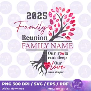 Family name Svg 2025, Family Reunion, Family Reunion Tree, Family Tree Svg, Family reunion shirt designs, SvgPng, CricutSVG, DigitalDownload