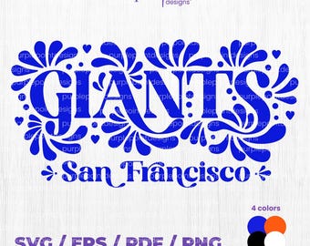 GIANTS San Francisco Talavera, talavera svg, baseball design, baseball Giants file, digital download.