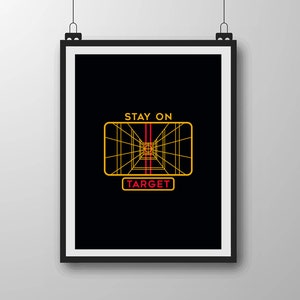 Stay On Target Star Wars inspirierte Badezimmerkunst | Etsy