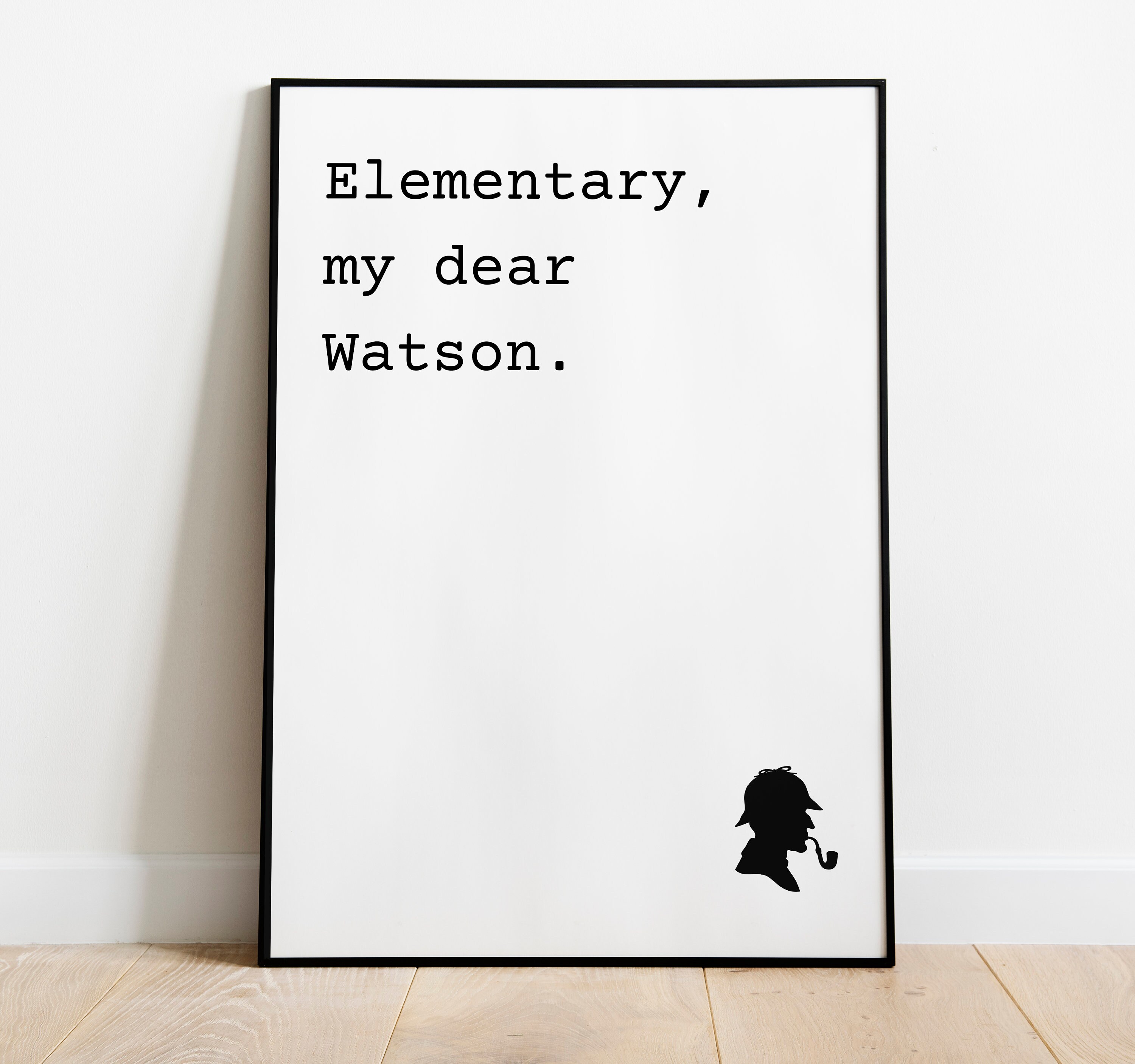 Sherlock Holmes Quote Famous Movie Quotes Movie Buff Gift | Etsy
