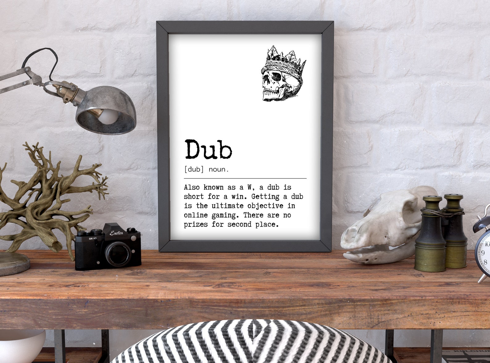Dub Definition Gaming Print Gaming Poster Video Game Gifts Etsy
