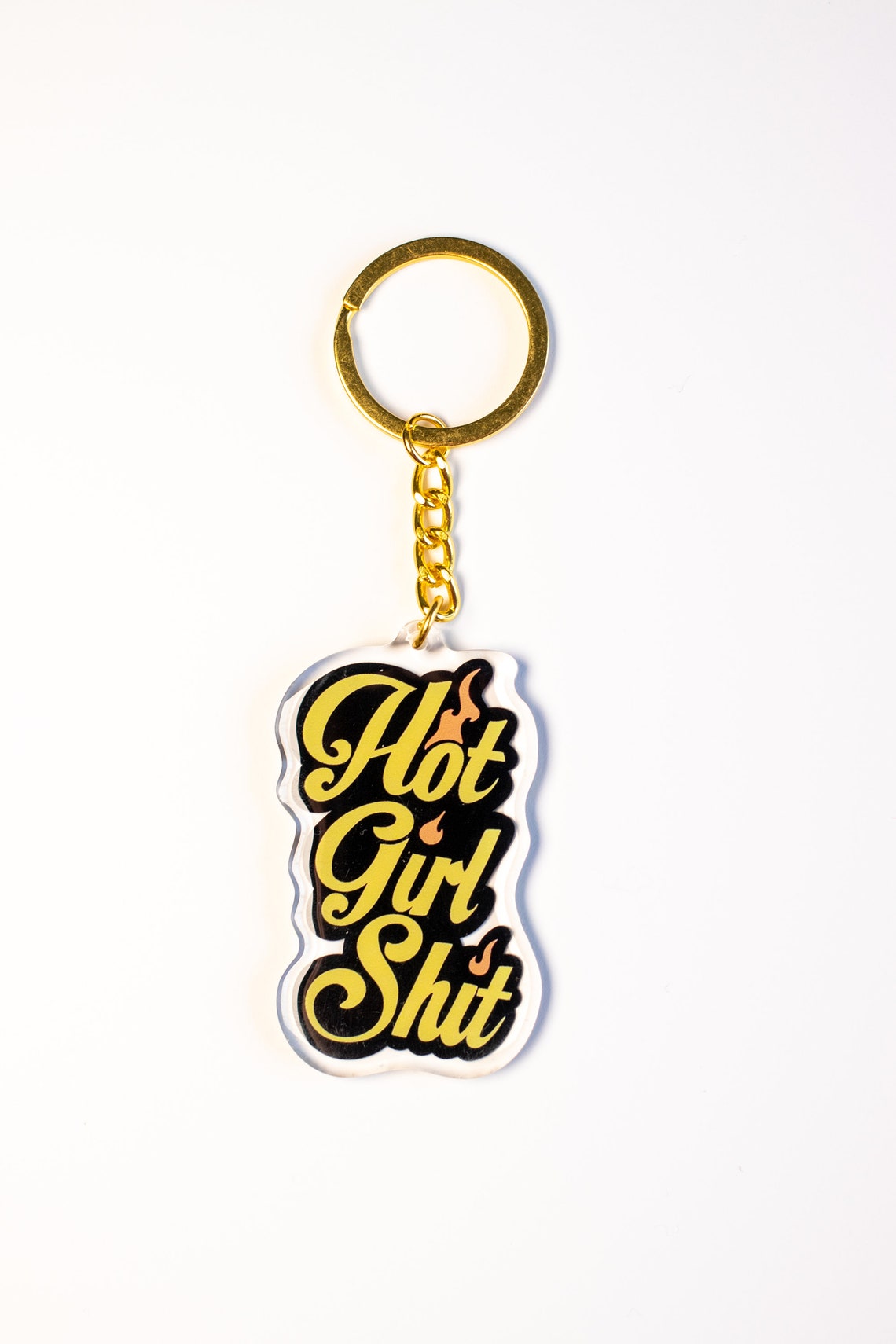 Hot Girl Shit Acrylic Keychain Keyring Clear Acrylic Bag Etsy
