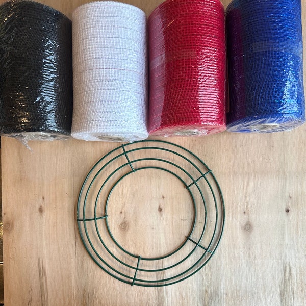 Mini Mesh Rolls 6"x10 Yards, Craft Supply, Wreath Supplies, 8-inch Wreath Frame, Spring/Summer Mesh, Easter Mesh,