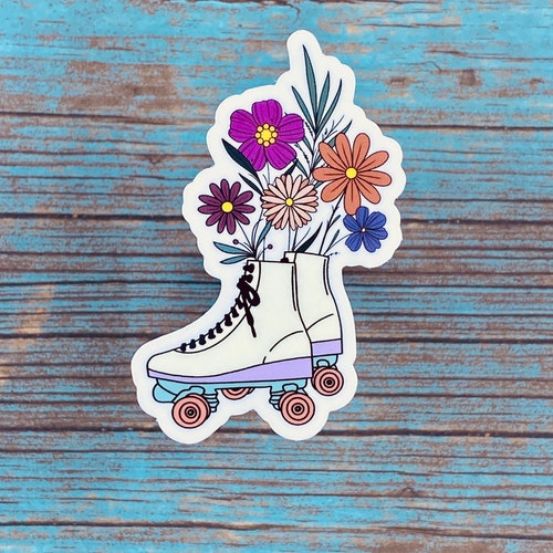 Roller Skates Sticker Stickers for Hydroflask Stickers Etsy