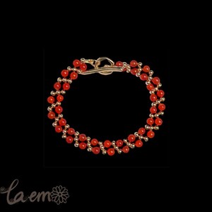 Handmade Natural Carnelian Bracelet/ Handmade Jewelry /Gift for her
