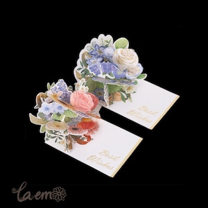 Carte de voeux pop-up florale/Bouquet de fleurs 3D/Ensemble de cartes de voeux