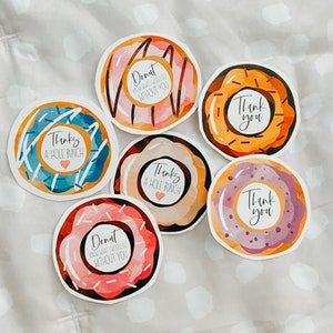 Donut Thank You Gift Tag | | d’étiquettes de beignet | cadeau de remerciement | de plaques cadeaux marketing Merci A Hole Bunch | Ne savez pas ce que je ferais sans toi