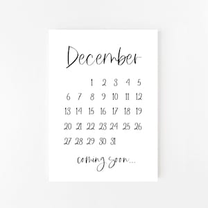 Graviditetsmeddelande december 2026 utskrivbart | December | Kalender | Graviditetsmeddelande | Utskrivbart graviditetsmeddelande | Digitalt