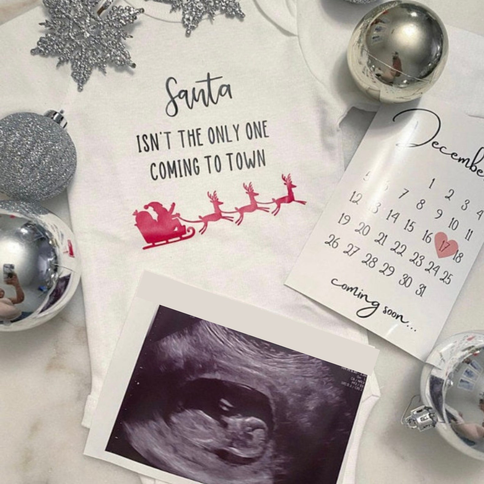 December 2022 Pregnancy Announcement Printable December Etsy