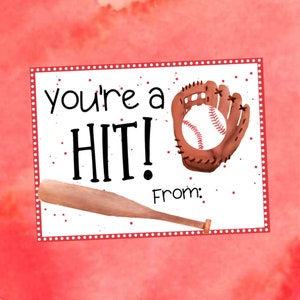 Sports Printable Valentines Valentine Valentine's Day Kids Valentine ...