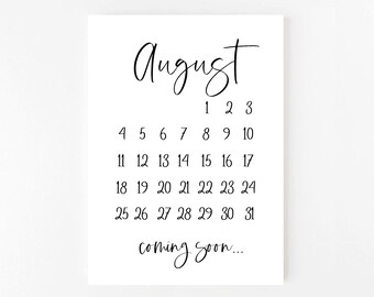 August 2019 cheap baby announcement