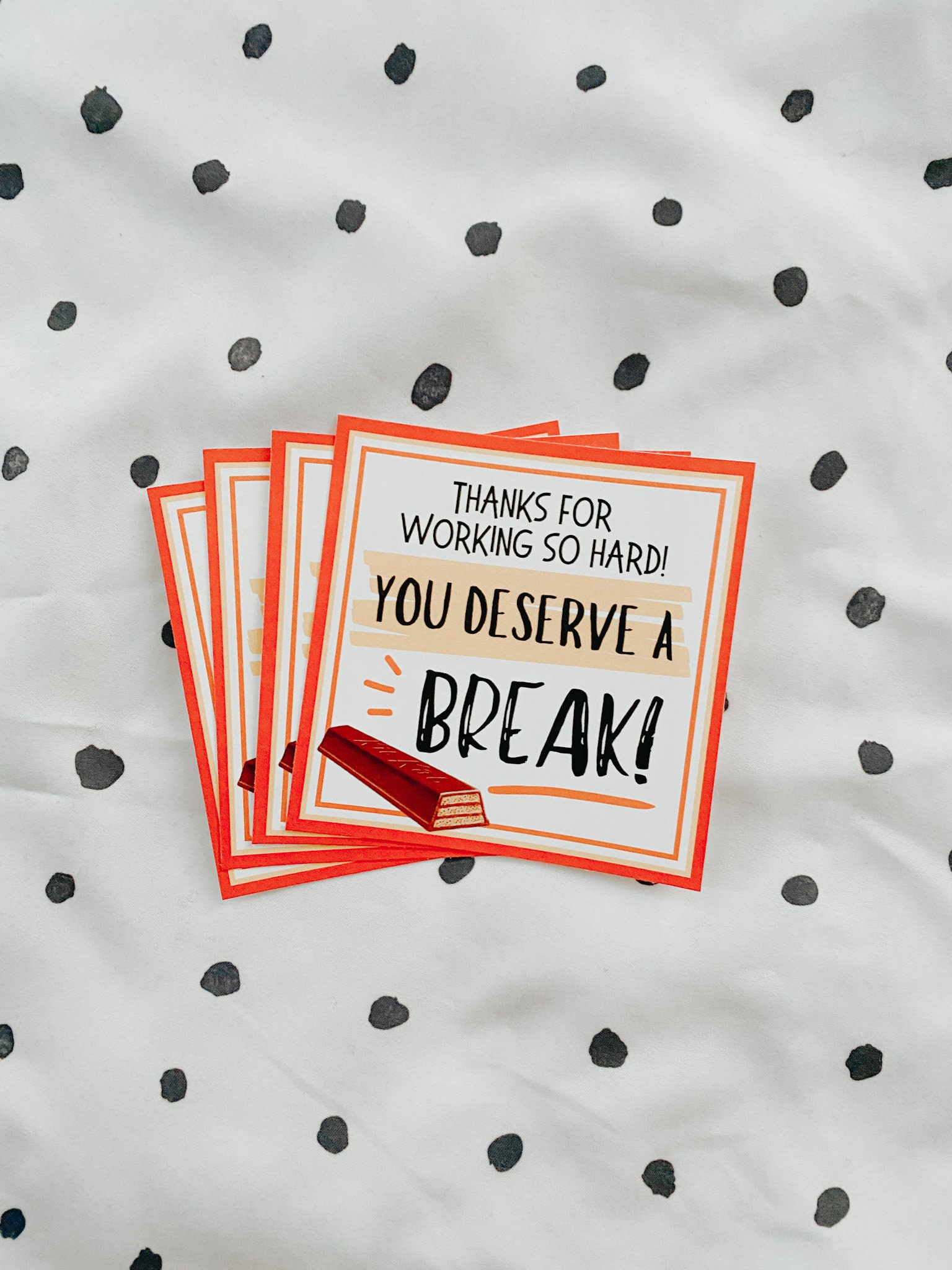 You Deserve A Break Kit Kat Gift Tag Appreciation Gift Tag Etsy Australia