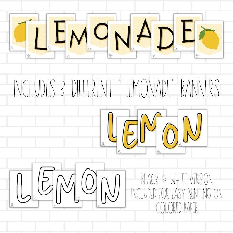 Printable Lemonade Stand Dramatic Play Kit Summer Activity 