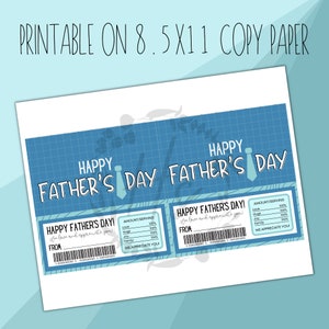 PRINTABLE Father's Day Candy Bar Wrapper | Marketing | Printable ...