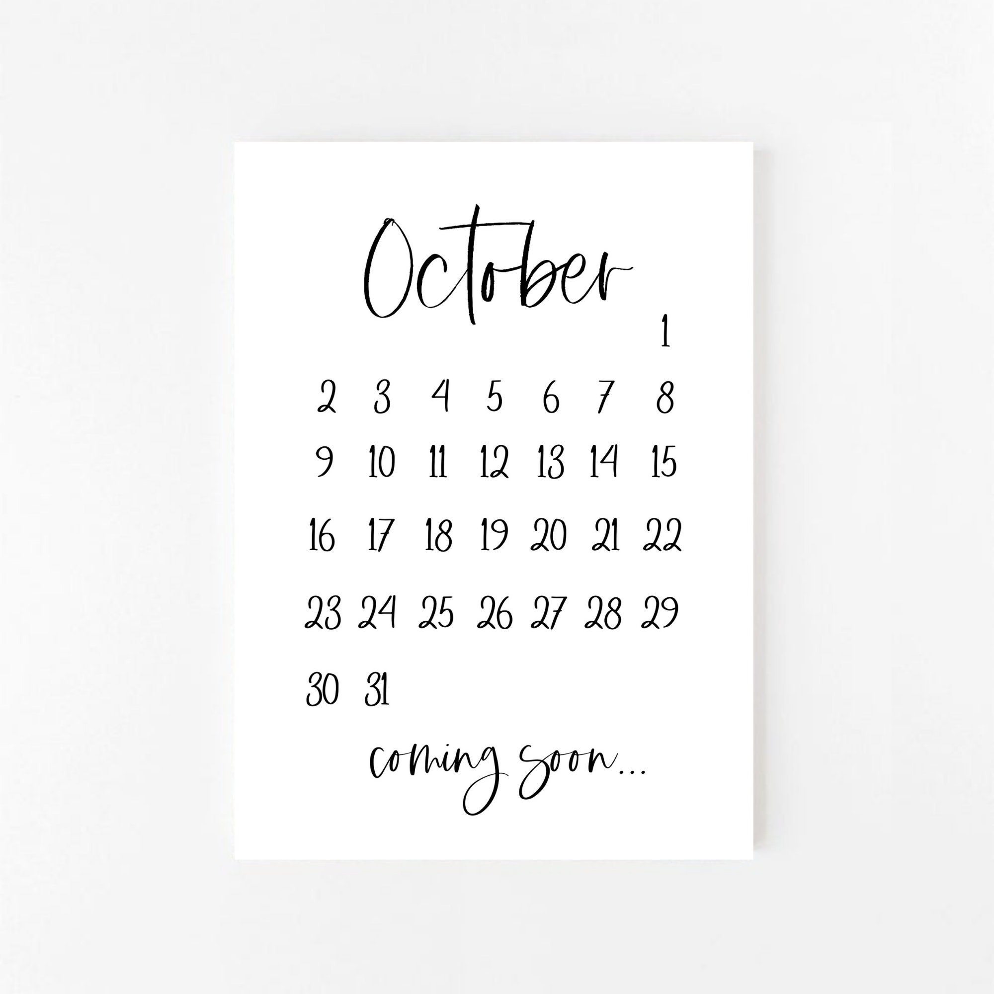 October 2022 Pregnancy Announcement Printable October Etsy