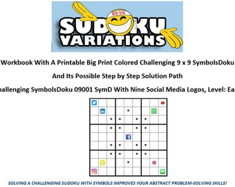 02 activity workbook symbolsdoku challenging direct download etsy
