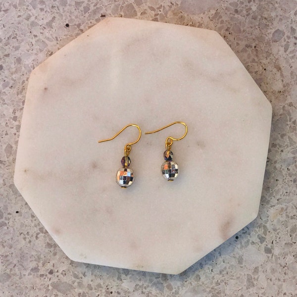 Disco Ball Earrings Etsy