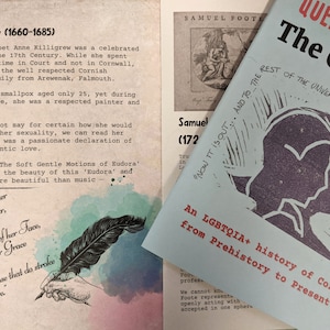Queer Kernow Zine - The Olden Gays - História LGBT da Cornualha