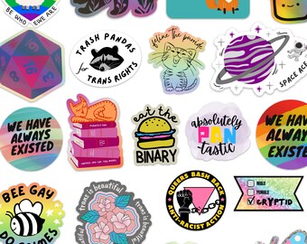 Large LGBT Stickers | Assorted Designs to Choose From | Mix & Match Deal | Die Cut Stickers | Laptop Decals
