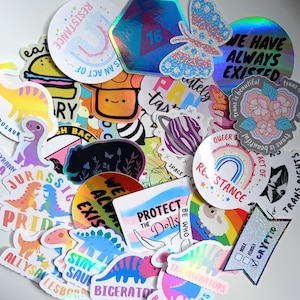Große LGBT Aufkleber | Verschiedene Designs zur Auswahl | Mix & Match Angebot | Gestanzte Aufkleber | Laptop Aufkleber