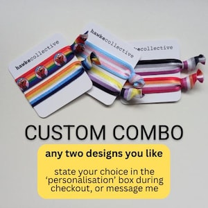 LGBT Pride Wristbands / Hair Ties CUSTOM COMBO