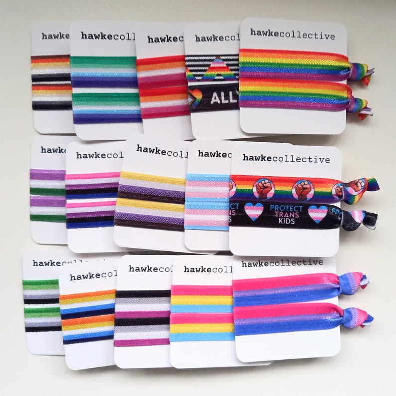 LGBT Pride Wristbands / Hair Ties image 1