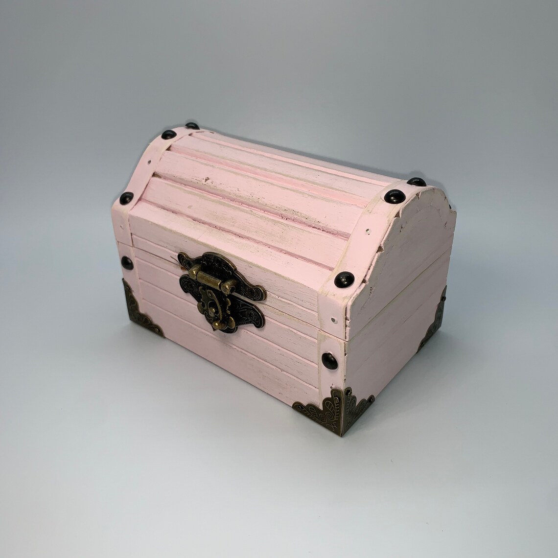 Small Hand Painted Wooden Chest Etsy