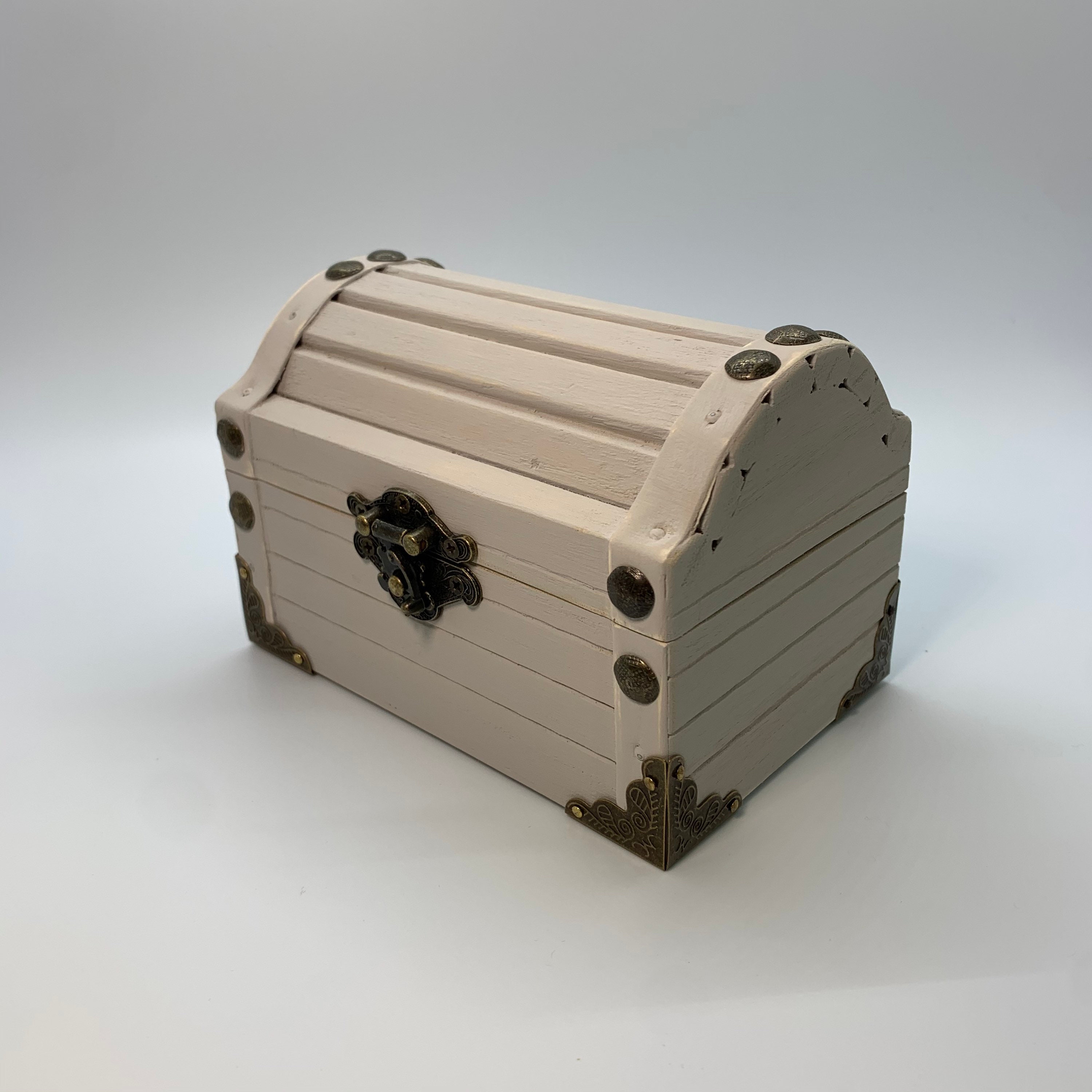 Small Hand Painted Wooden Chest Etsy