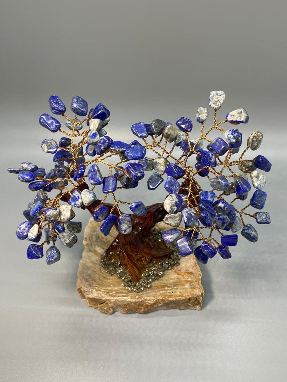Sodalite Crystal Bonsai Tree of Life Meditation Reiki Etsy UK