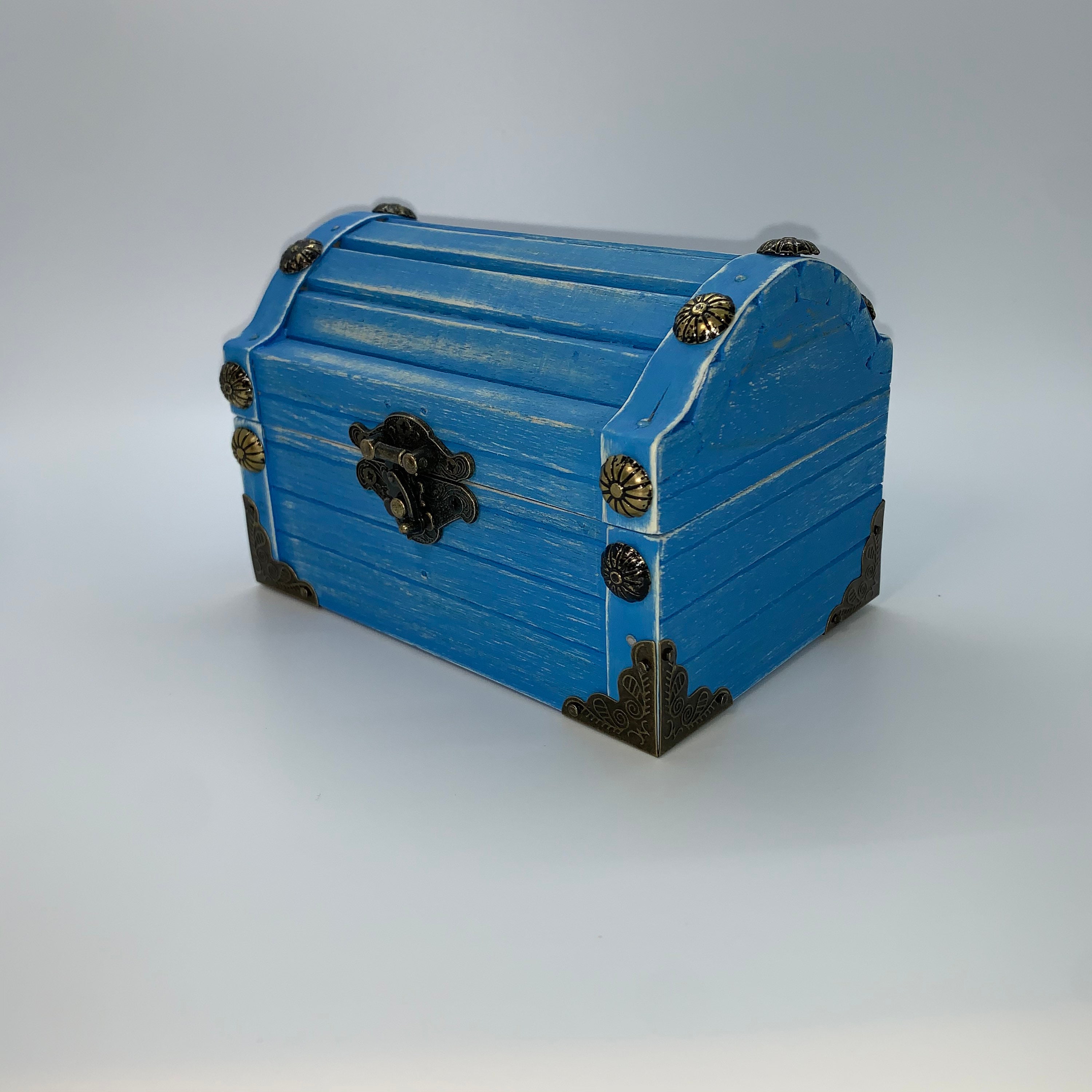 Small Hand Painted Wooden Chest Etsy