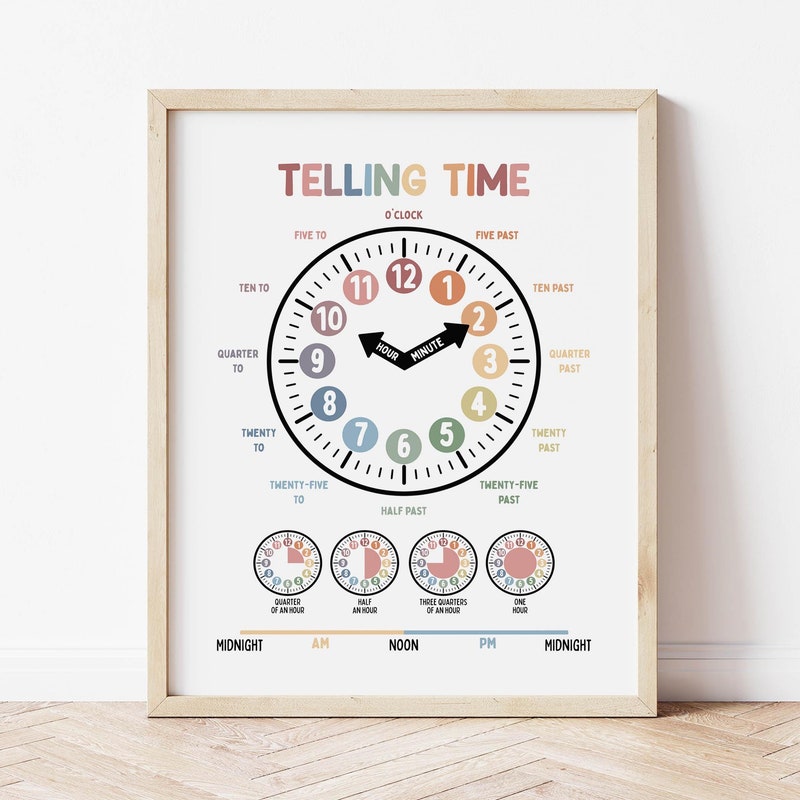 Explain Time to Kids - Etsy