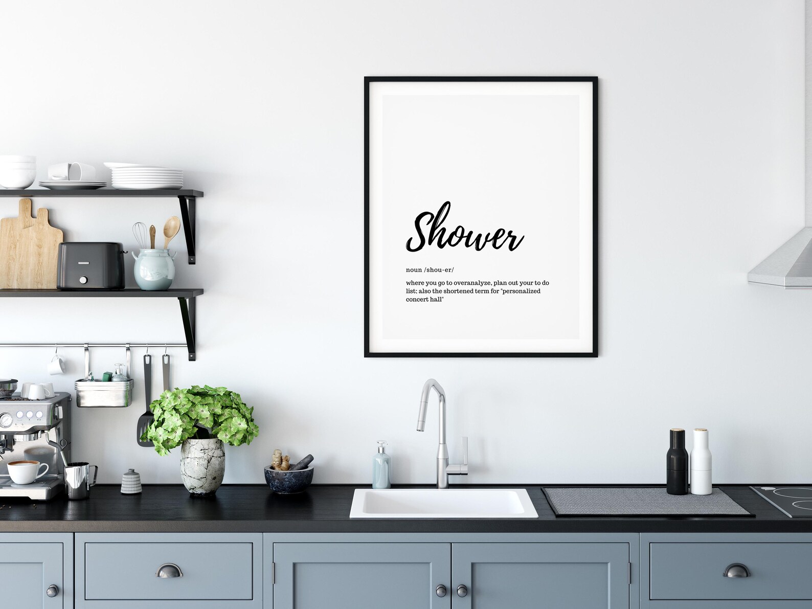 Shower Definition Print Printable Wall Art Family Quote Sign Wall Decor