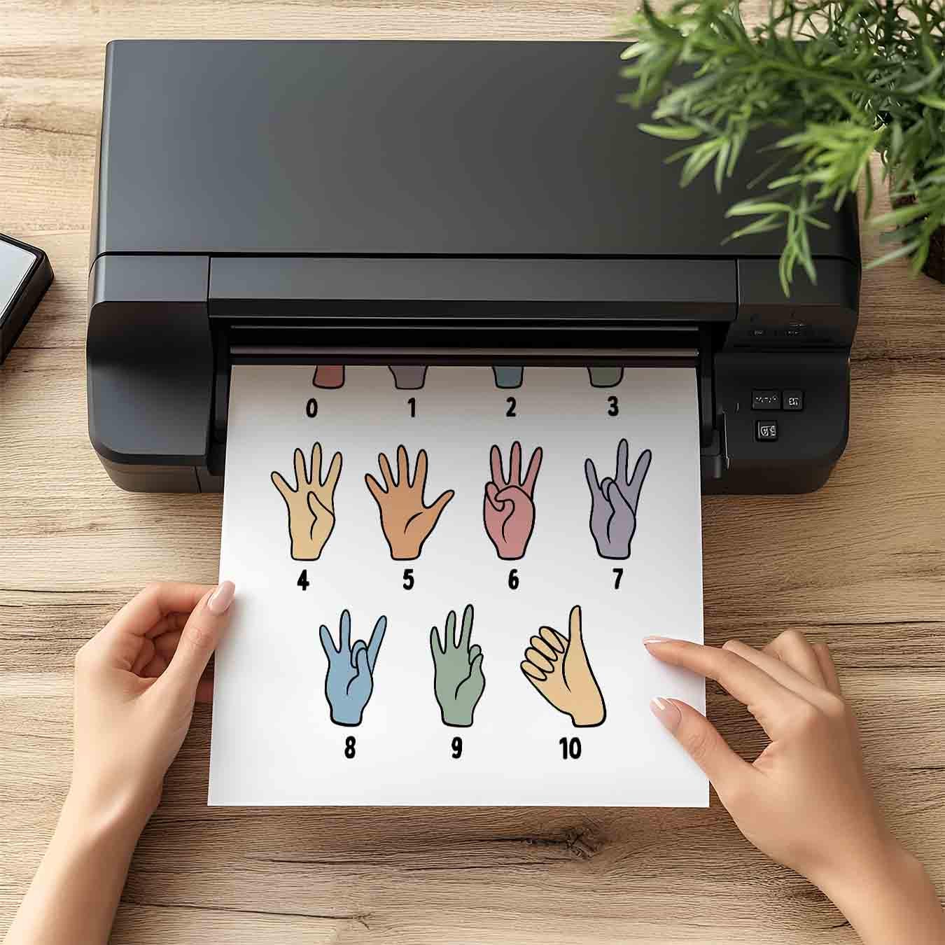 ASL Numbers Poster (digital Download) Classroom Decor, American Sign ...