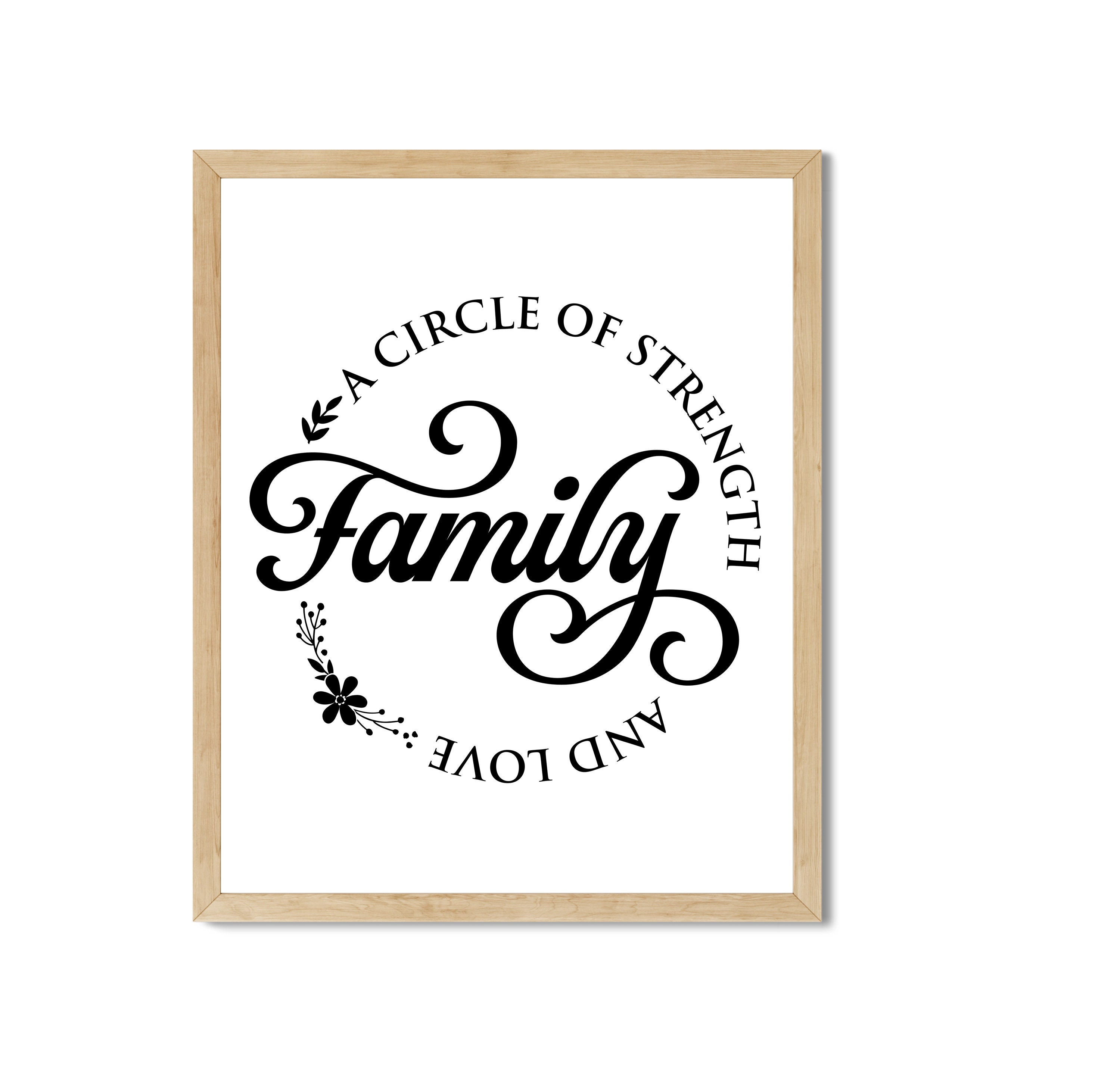 Family A Circle of Strength and Love Printable Wall Art - Etsy