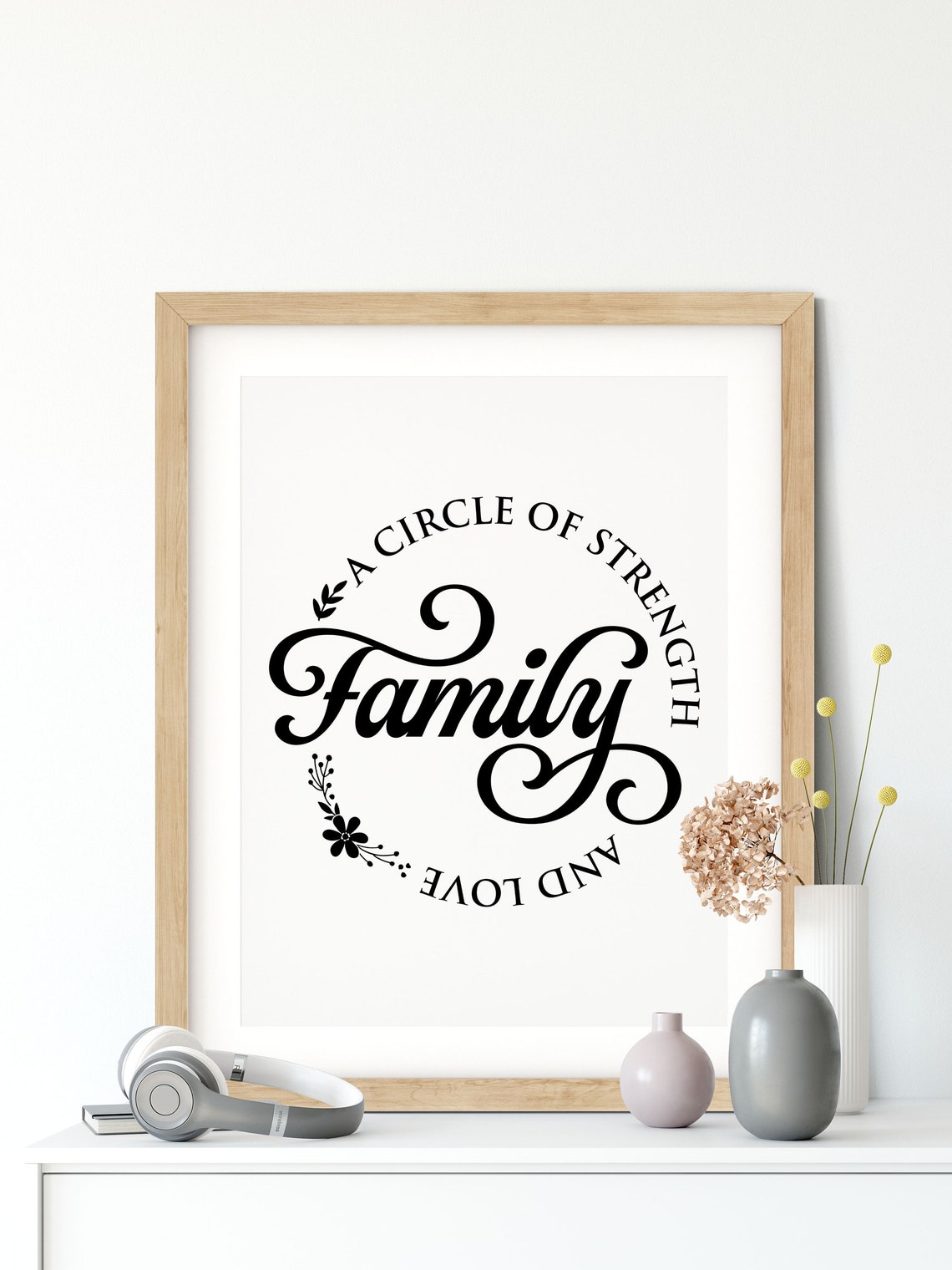 Family A Circle of Strength and Love Printable Wall Art - Etsy
