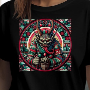 Krampus Ugly Christmas Sweater T-Shirt, Krampus Shirt, Gruss Von Shirt, Horror Shirt, Christmas Shirt, Christmas Gift, Merry Krampus Shirt