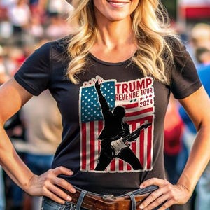 Vote Trump 2024 T-Shirt, Patriots President Clothes, American Flag Shirt, USA Political Apparel, Funny MAGA Patriot Gift