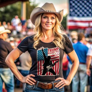 Trump 2024 T-Shirt, Patriots President Clothes, American Flag Shirt, USA Political Apparel, Funny MAGA Patriot Gift