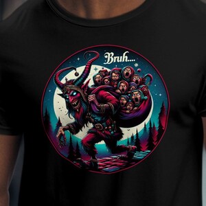 Krampus Bruh Christmas Shirt, Merry Krampus, Krampus Shirt, Christmas Gift, Horror Movies Shirt, Horror Shirt, Christmas Gothic T-Shirt