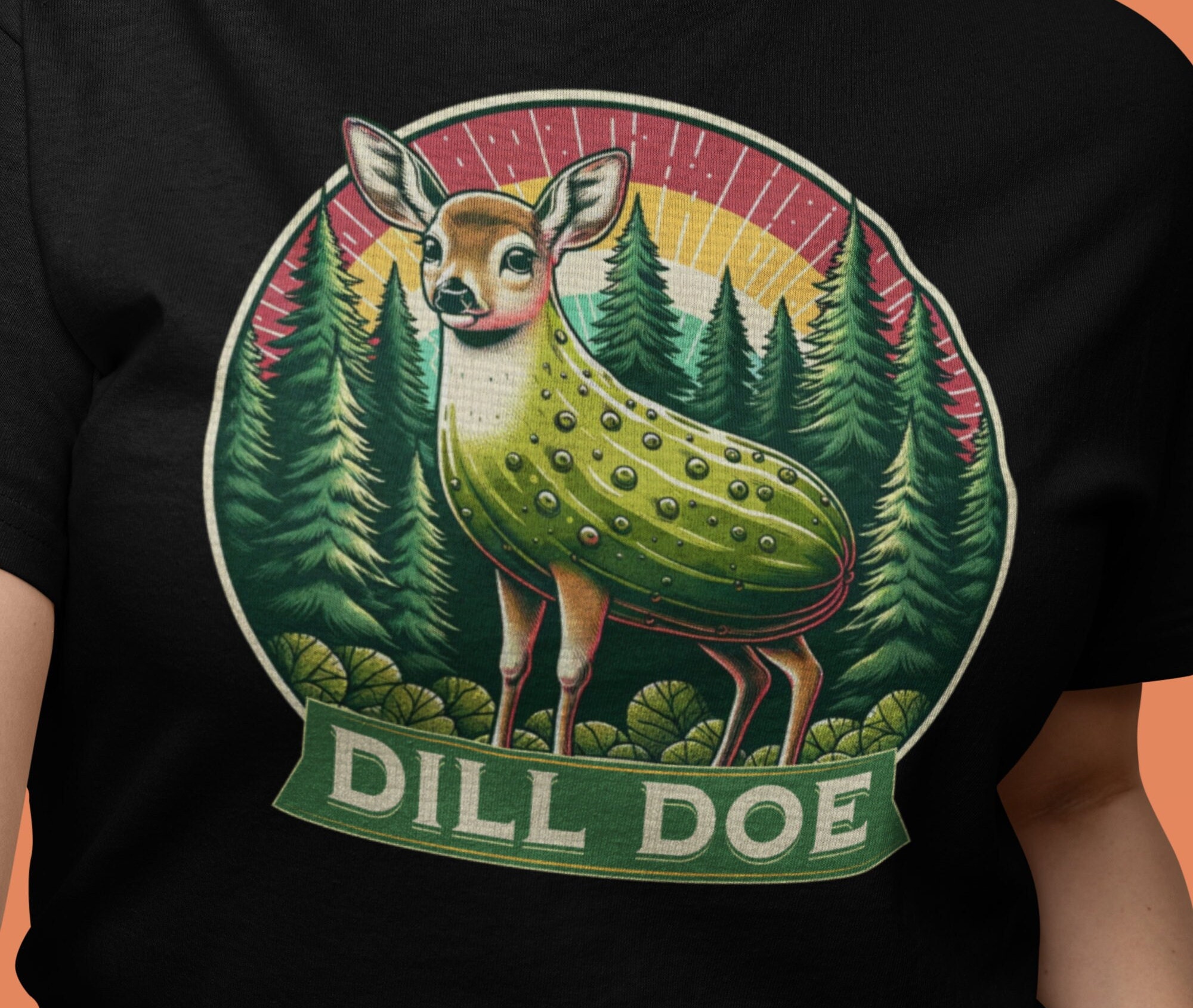 Mens Dill Doe Boxer Briefs Funny Offensive Pickle Deer Graphic Novelty  Underwear