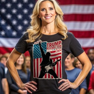 Trump Patriotic T-Shirt, American Flag Shirt, USA Political Apparel, Funny MAGA Patriot Gift