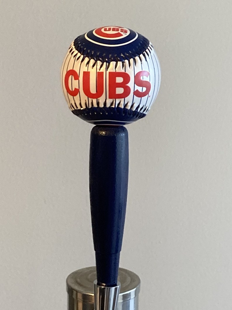 Chicago Cubs Kegerator Beer Tap Handle MLB Pub Style Baseball Etsy