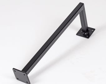 L-shaped clothes rail | black metal wardrobe | powder-coated | custom sizes available