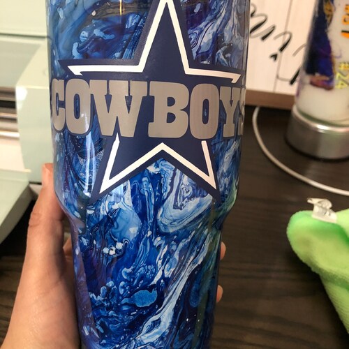 Dallas Cowboys Tumbler/ Custom / Name / 20 Oz Tumbler Etsy