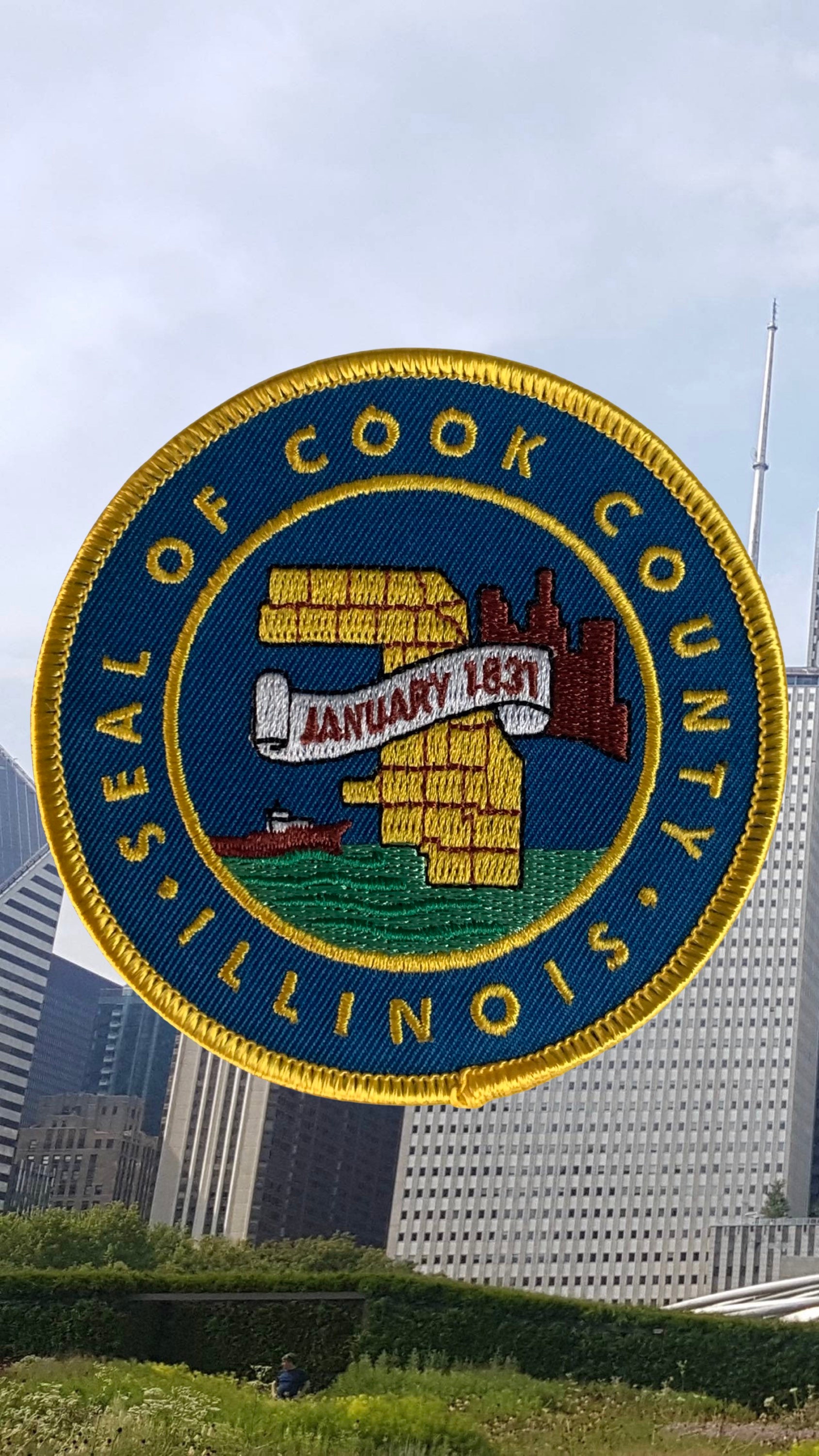 Seal of Cook County Illinois Patch Etsy UK