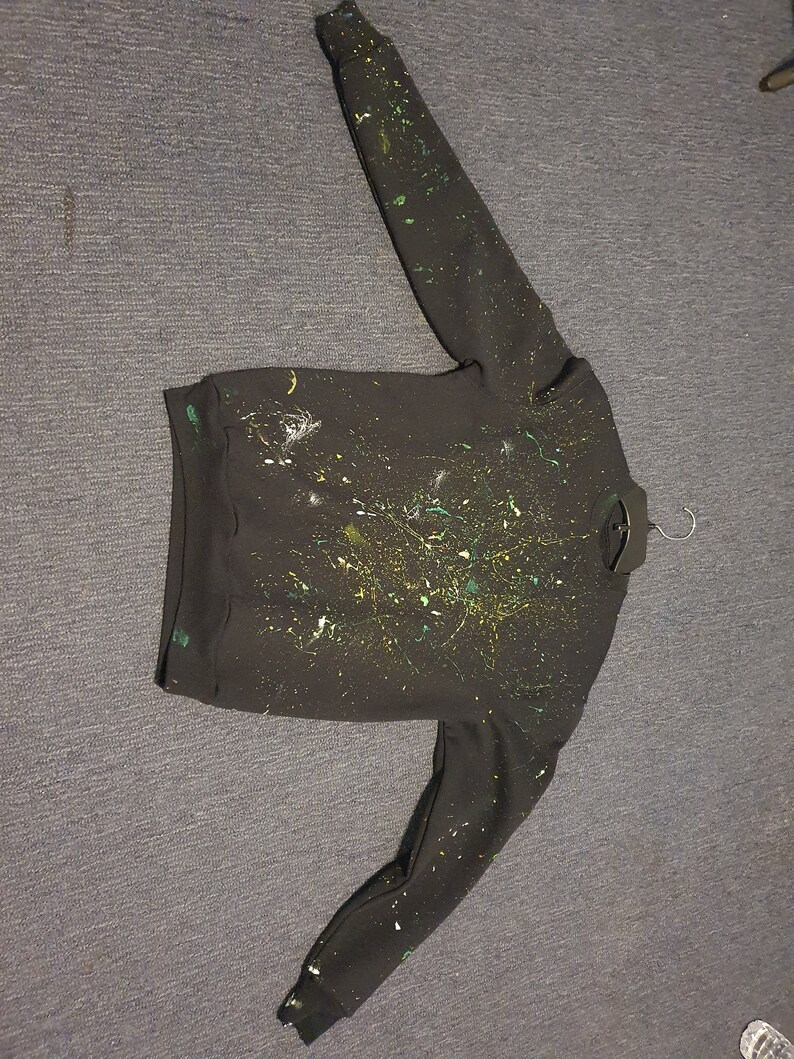 Paint Splatter Sweatshirt one of a Kind Etsy