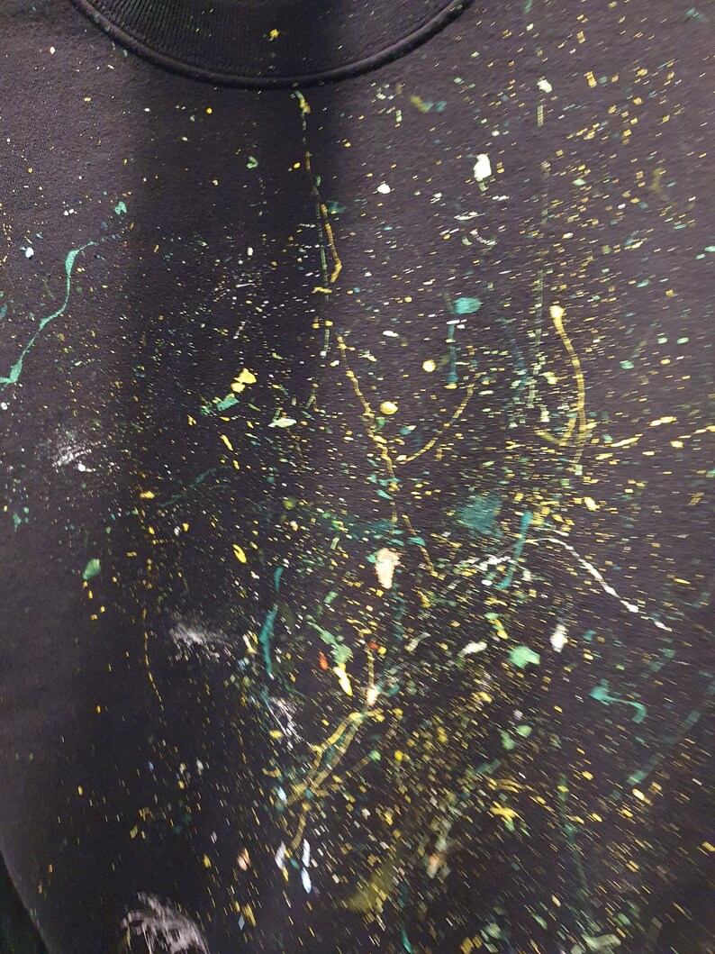 Paint Splatter Sweatshirt one of a Kind Etsy